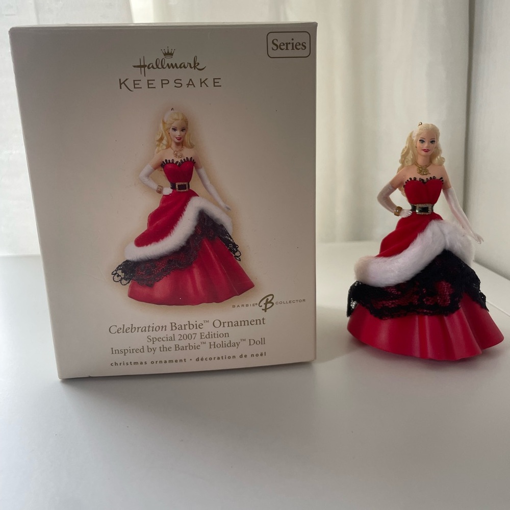 2007 Hallmark Keepsake Barbie Ornament in Red and Black Special Edition